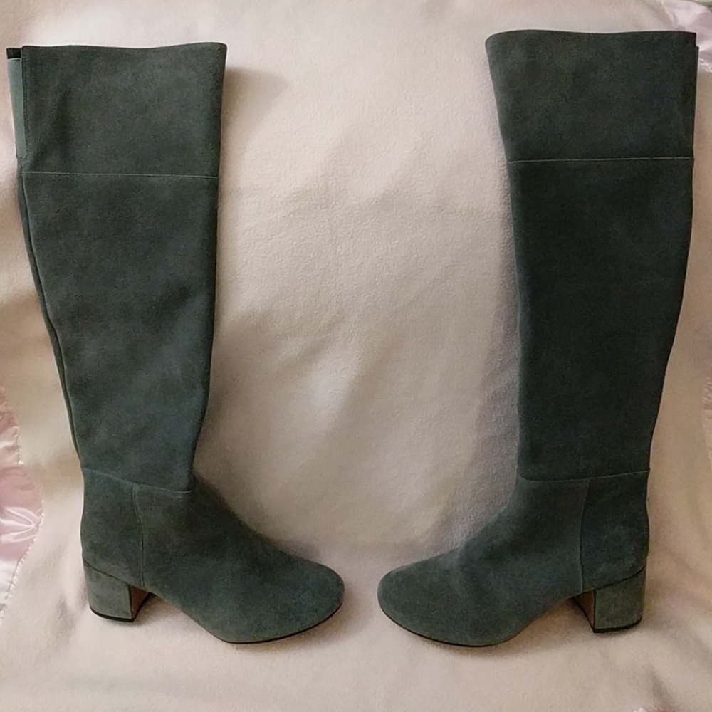 Clark's Grey Suede over the knee boots